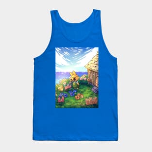 Cottagecore Bunny Garden Tank Top